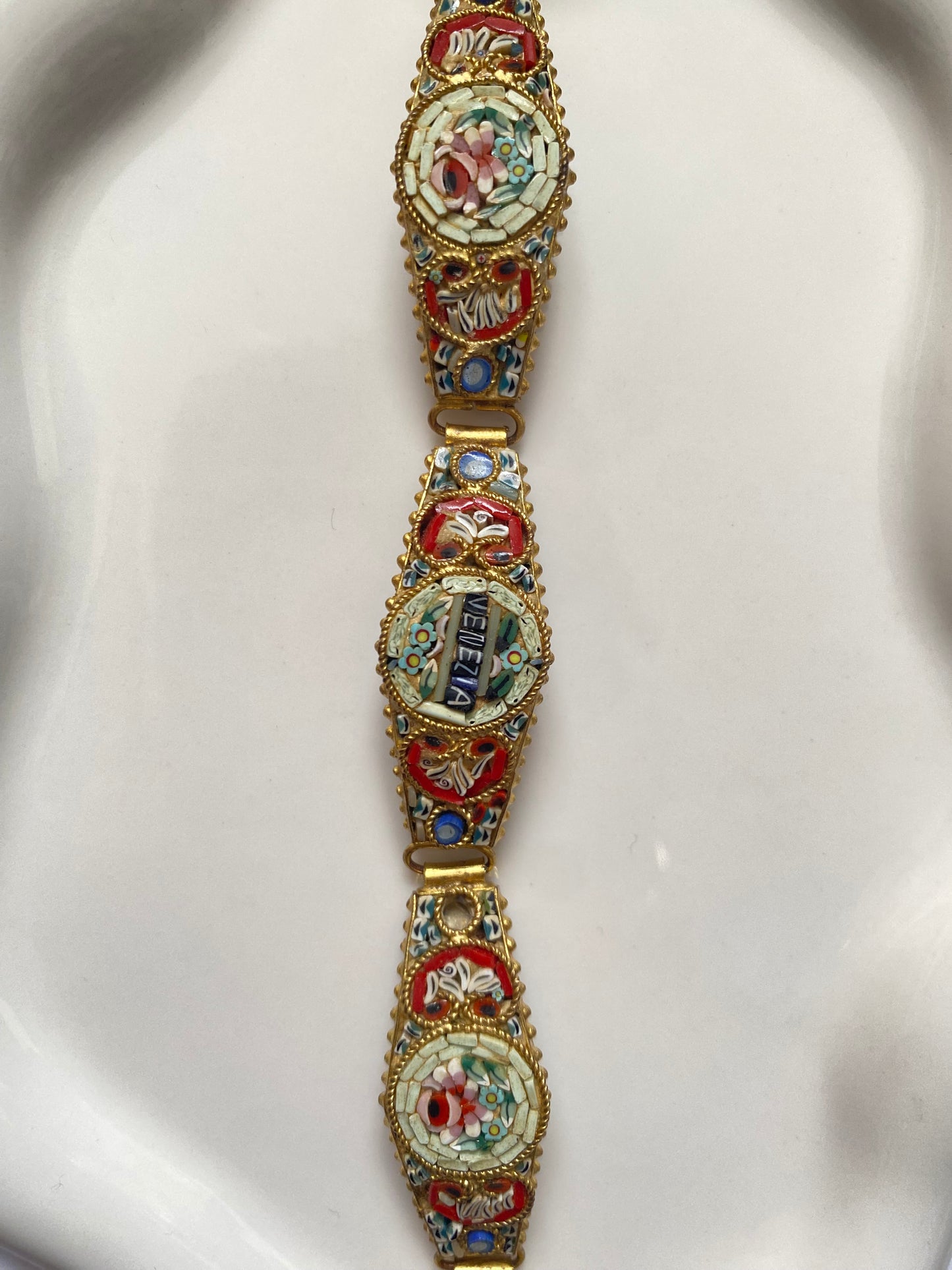 Italian Geometric Vintage Bracelet